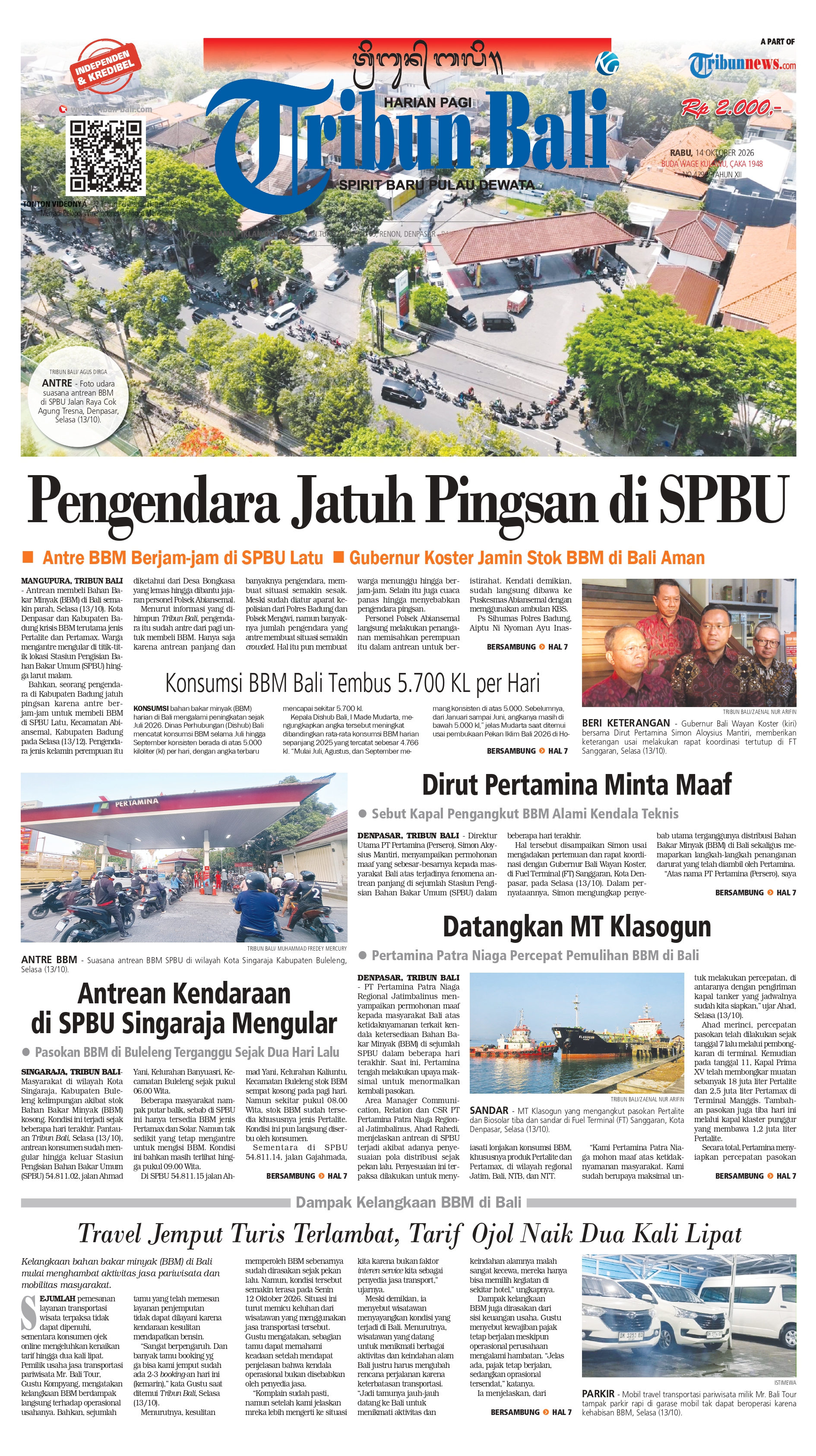 Sampul Tribun Bali