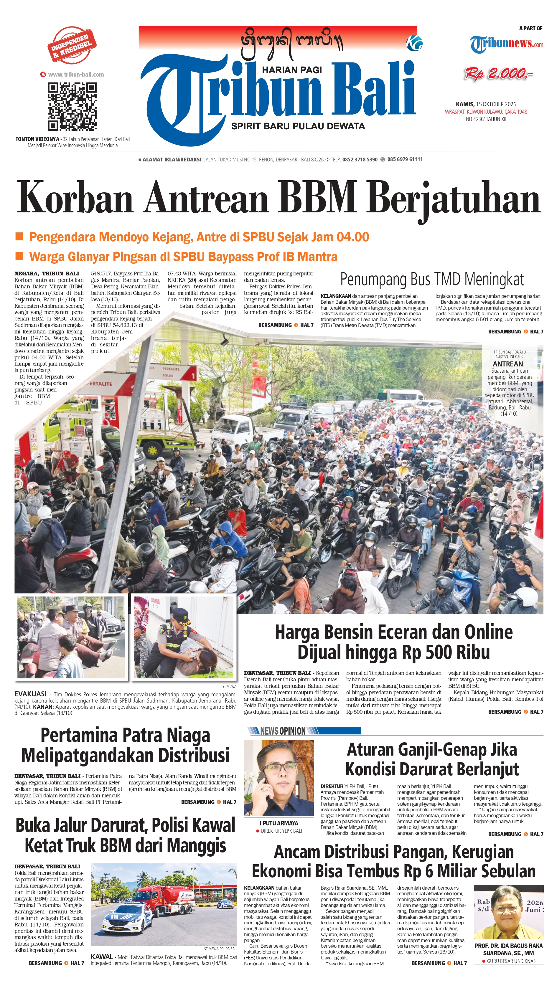 Sampul Tribun Bali
