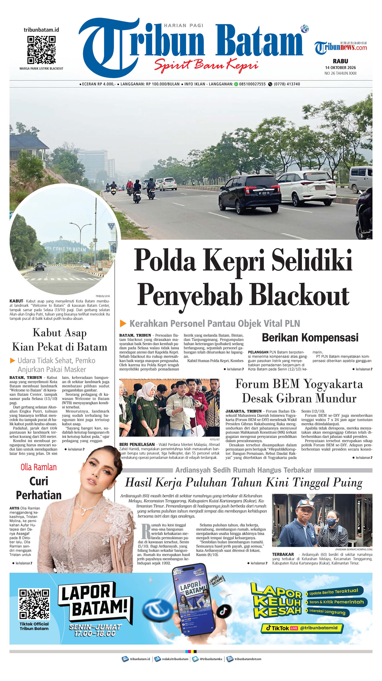 Sampul Tribun Batam