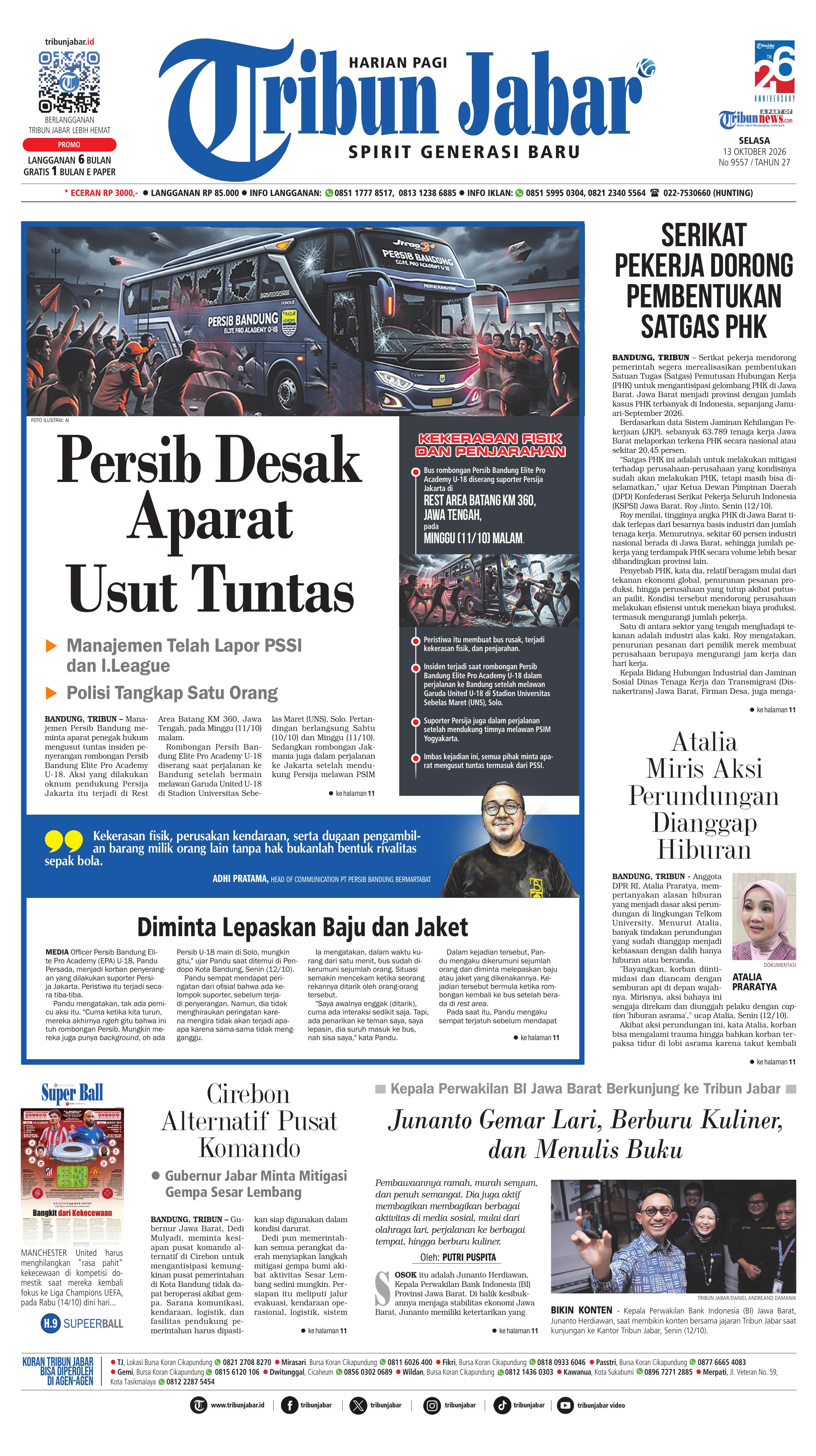 Sampul Tribun Jabar