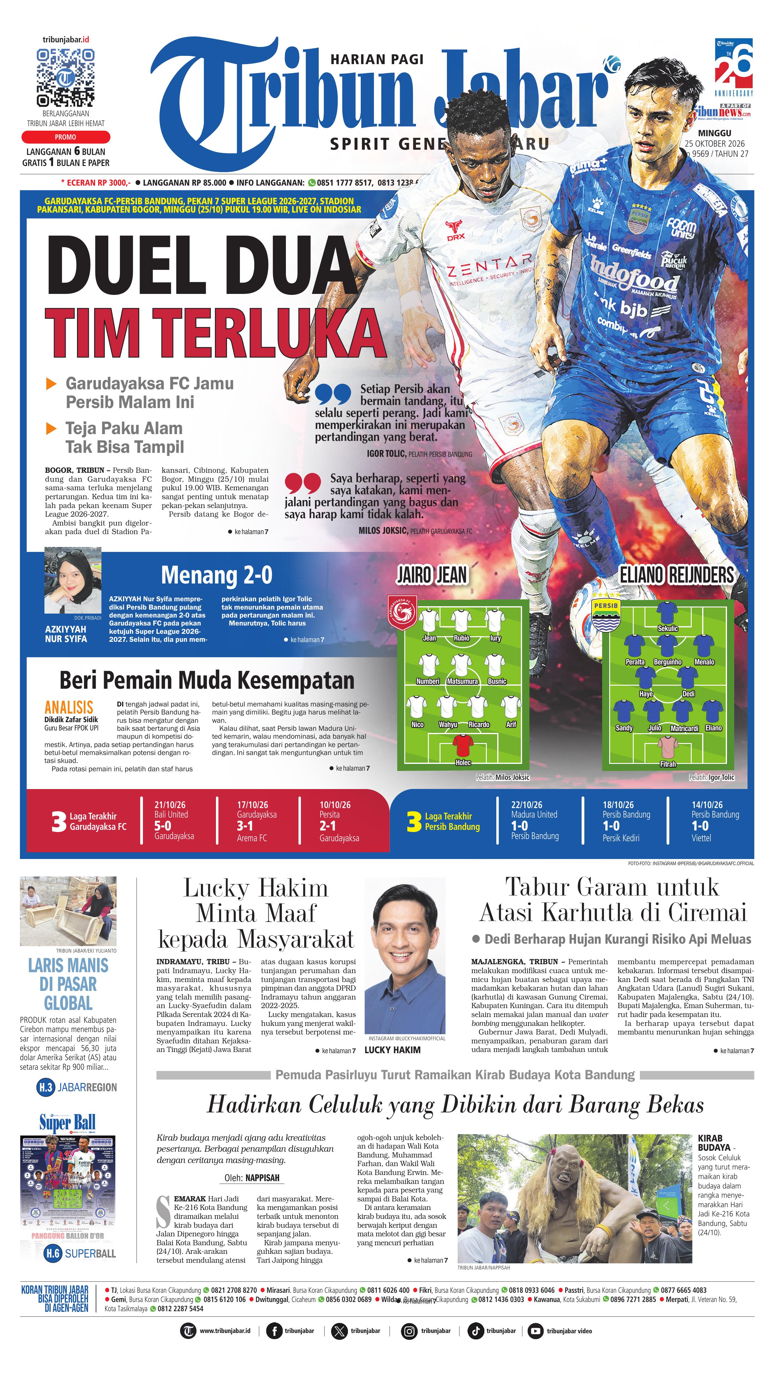Cover TRIBUNJABAR