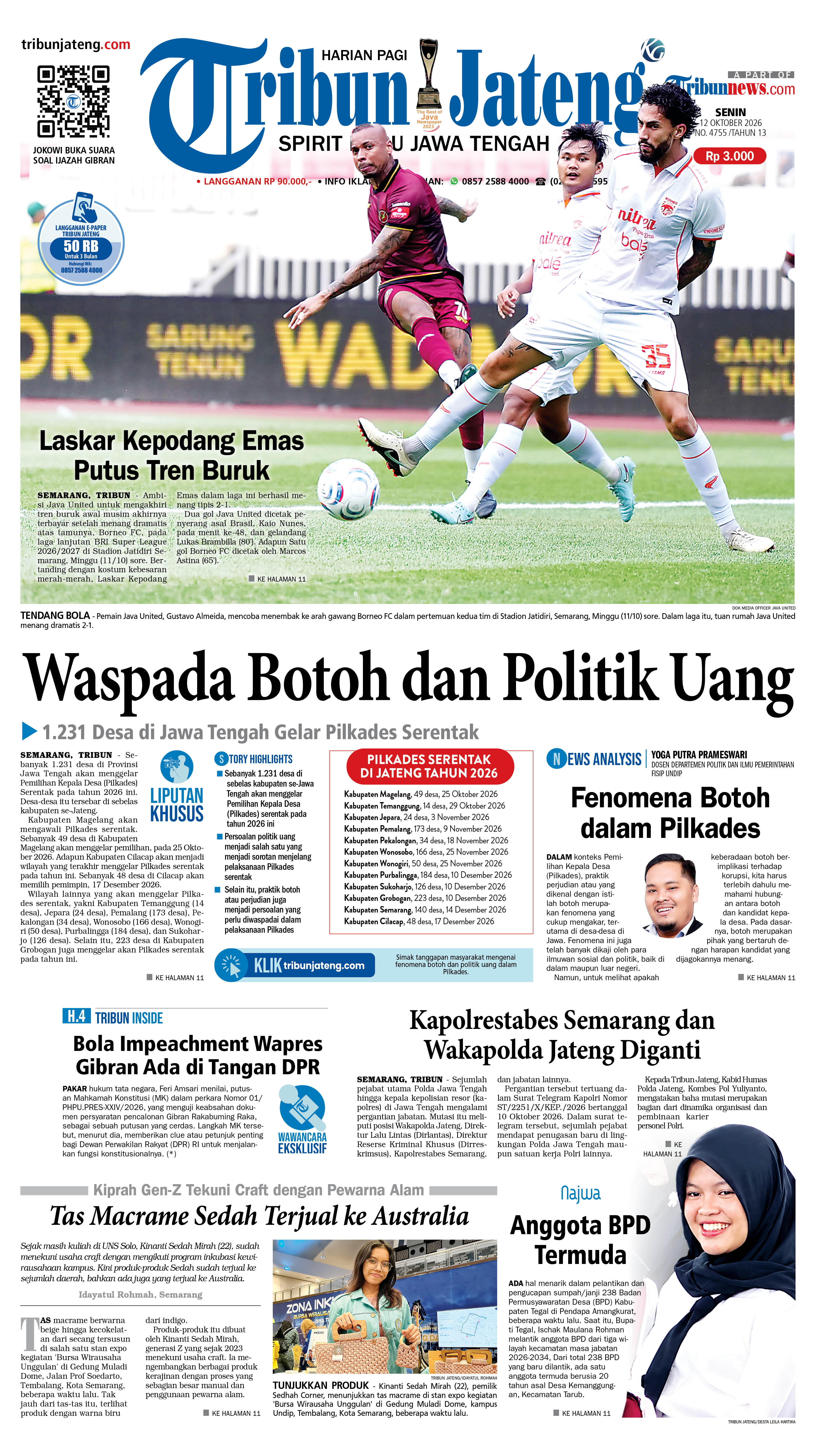 Sampul Tribun Jateng