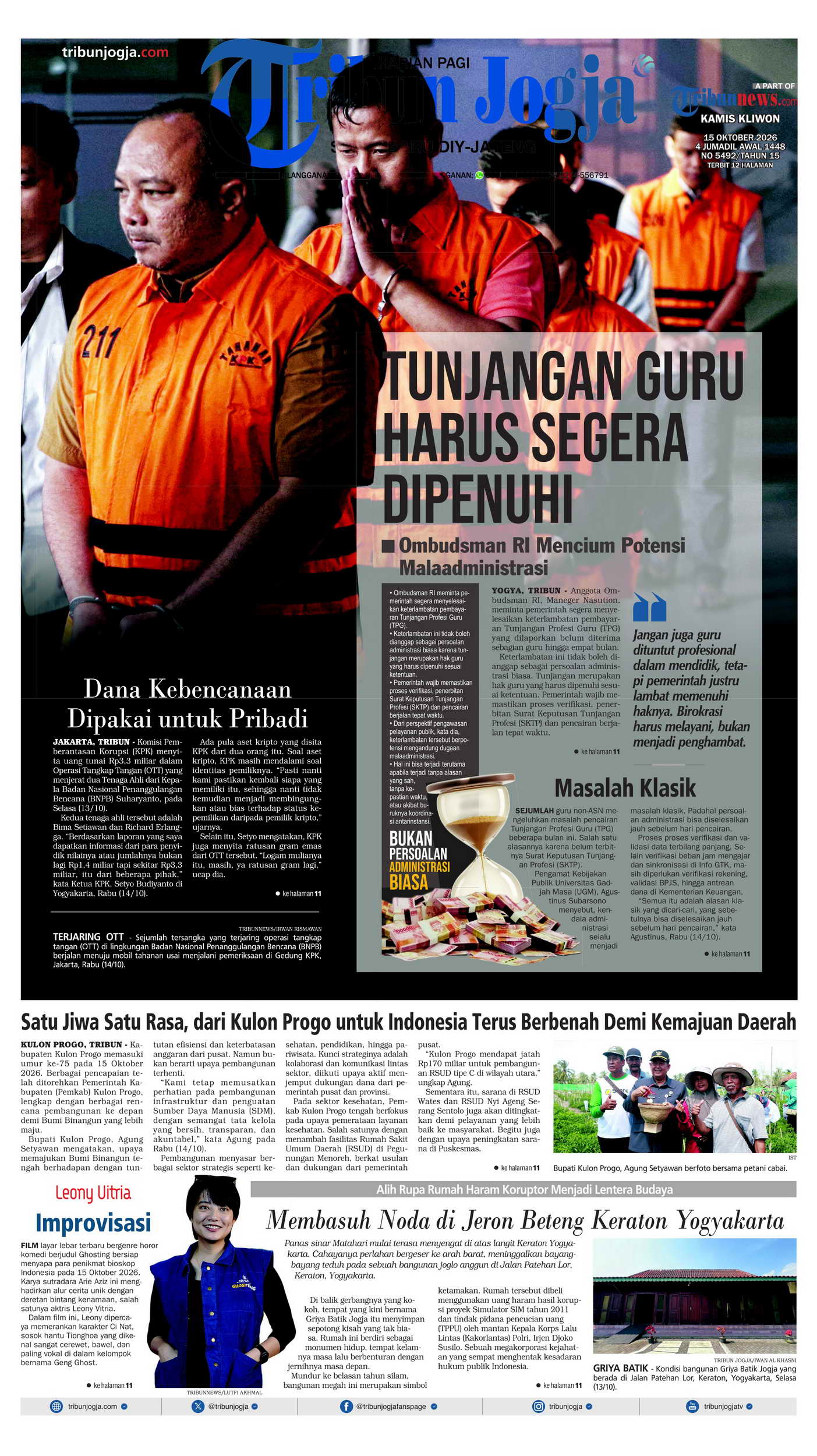 Sampul Tribun Jogja