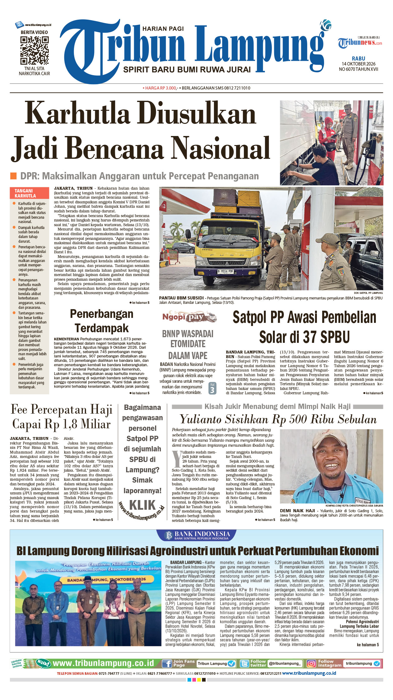 Sampul Tribun Lampung