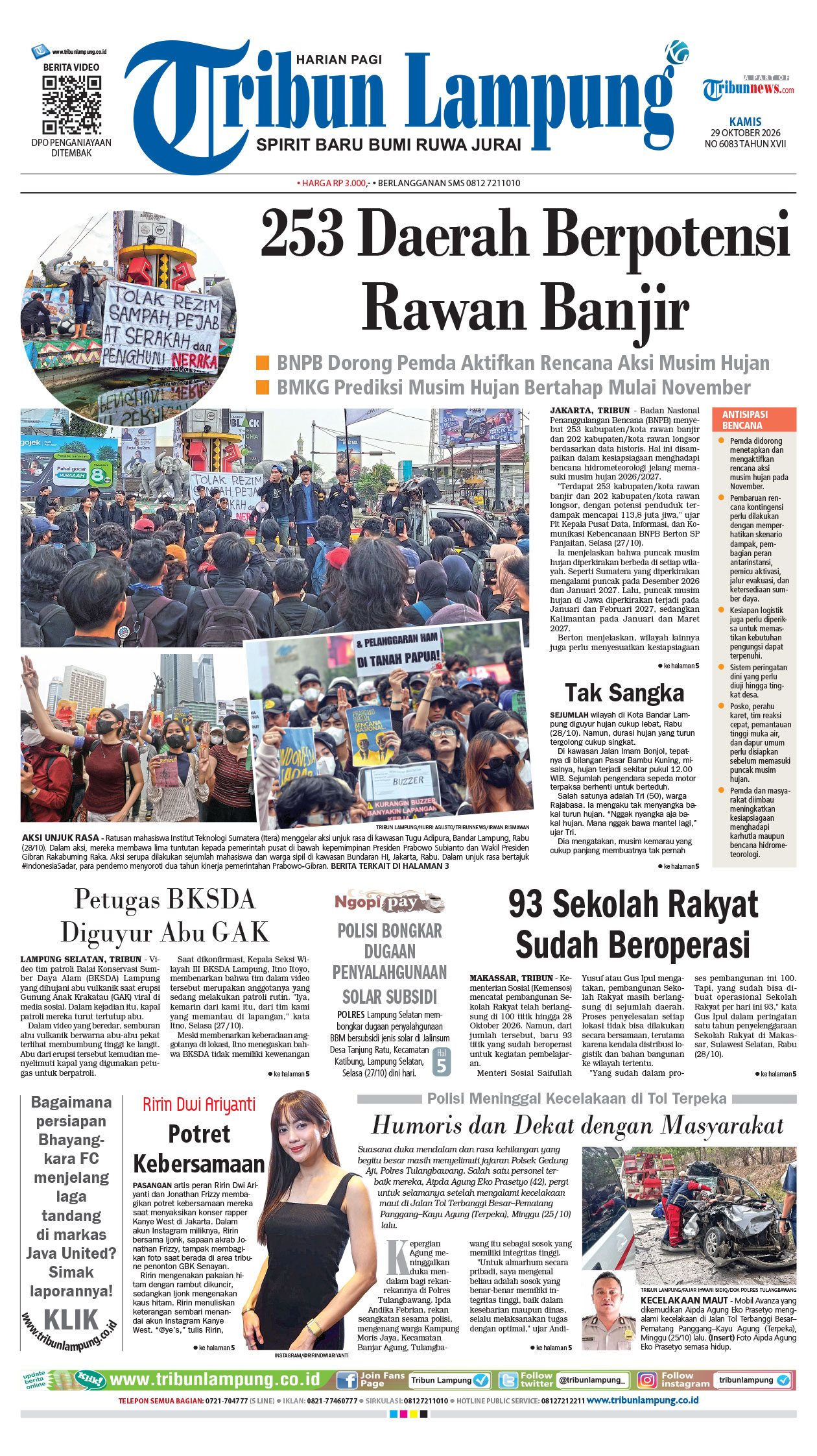 Cover TRIBUNLAMPUNG