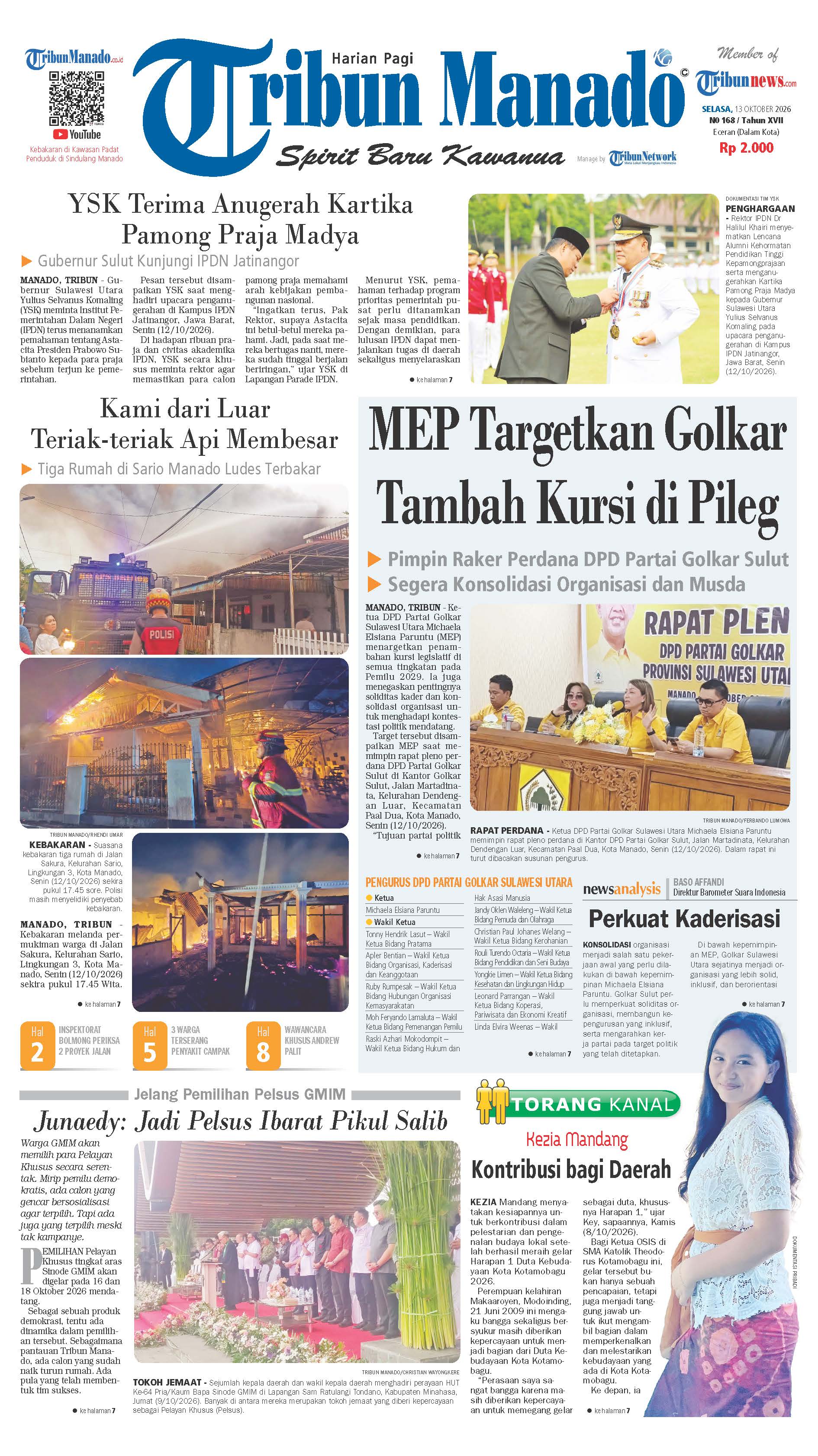 Sampul Tribun Manado