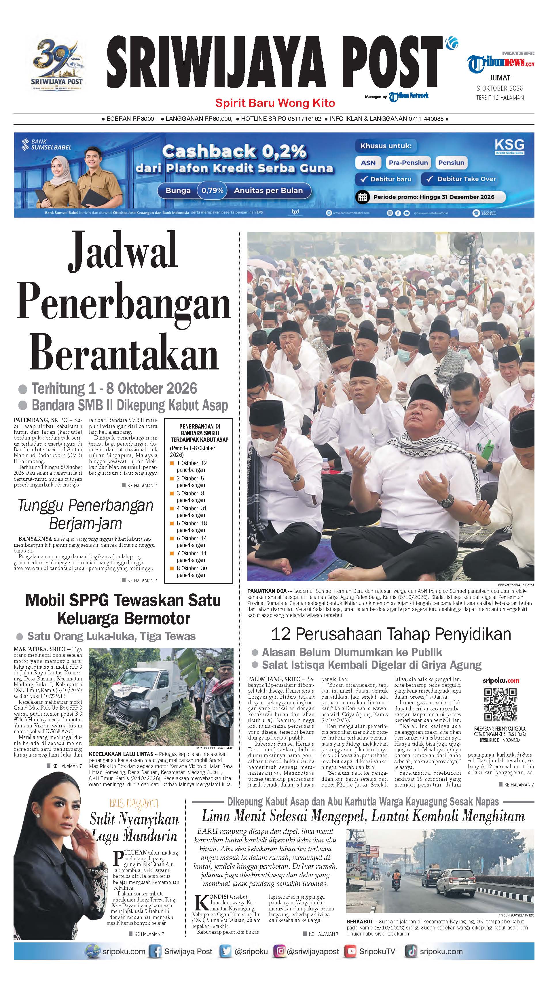 Sampul Sriwijaya Post