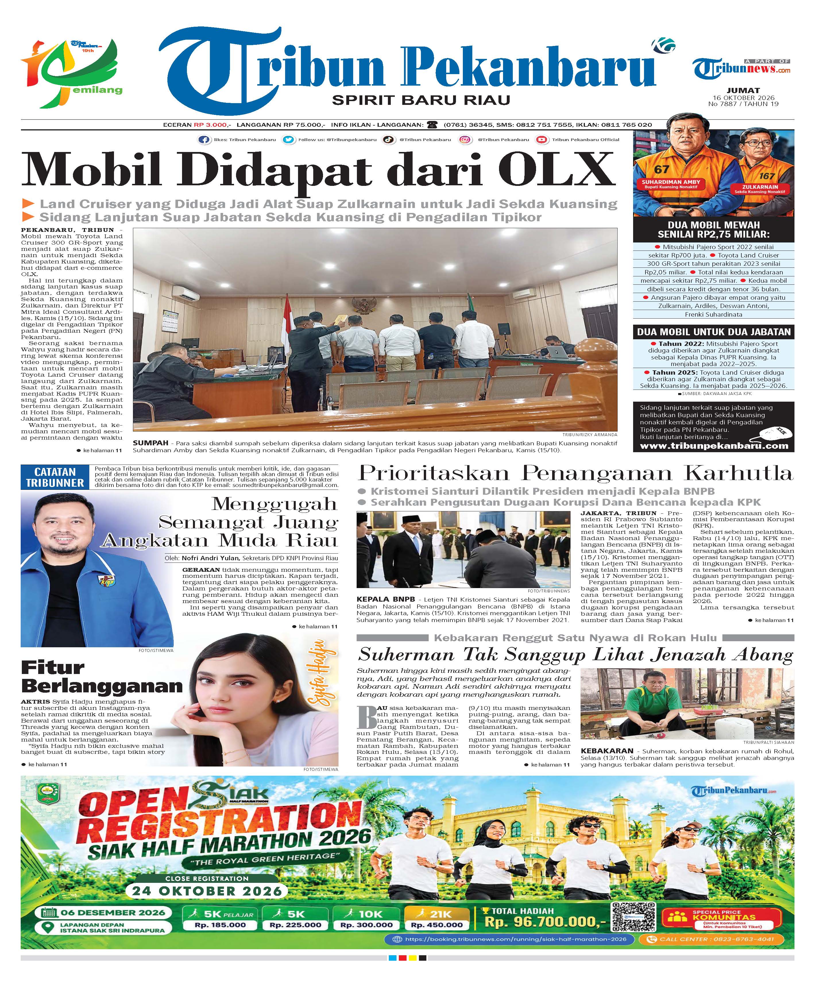 Sampul Tribun Pekanbaru