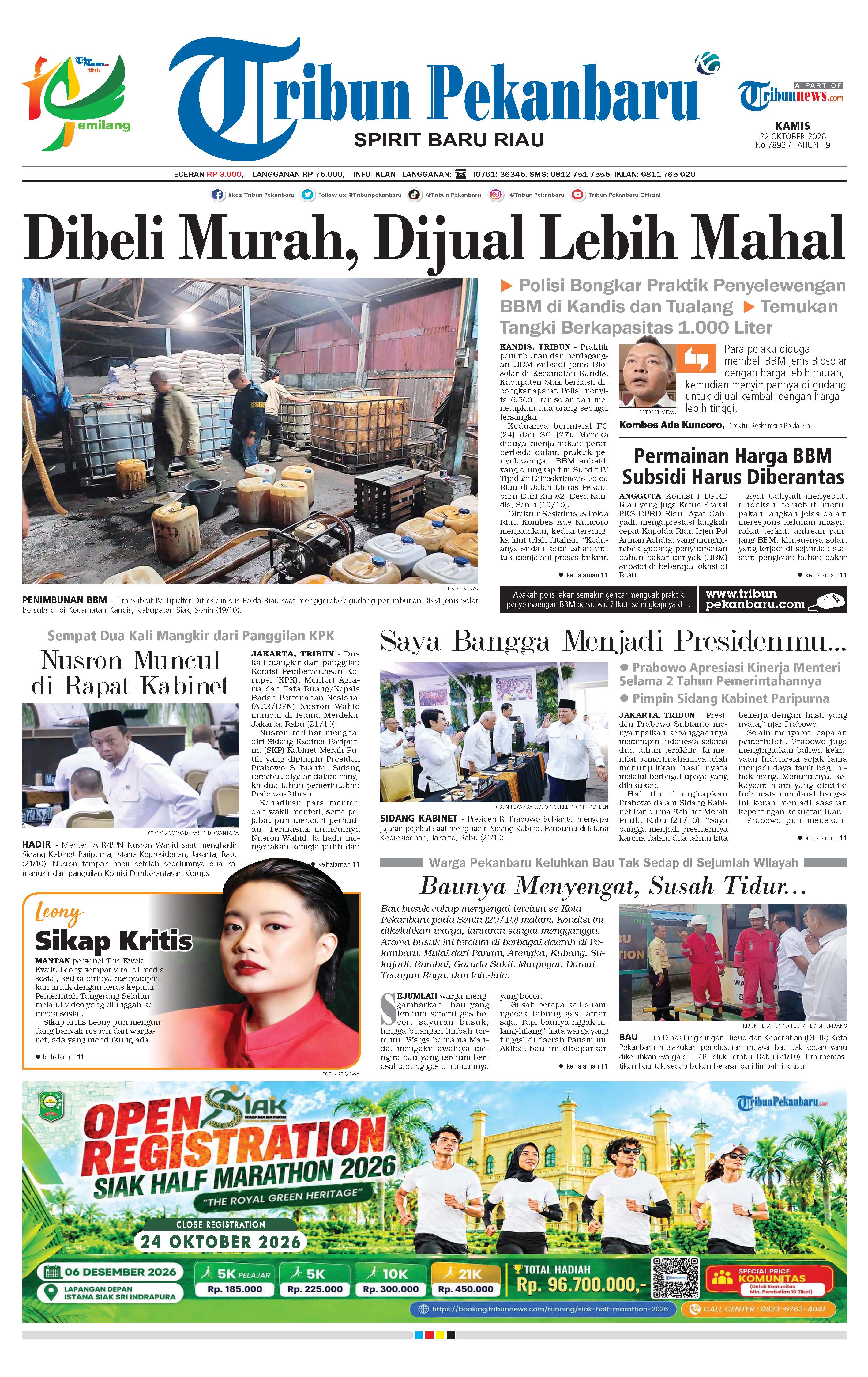 Cover TRIBUNPEKANBARU