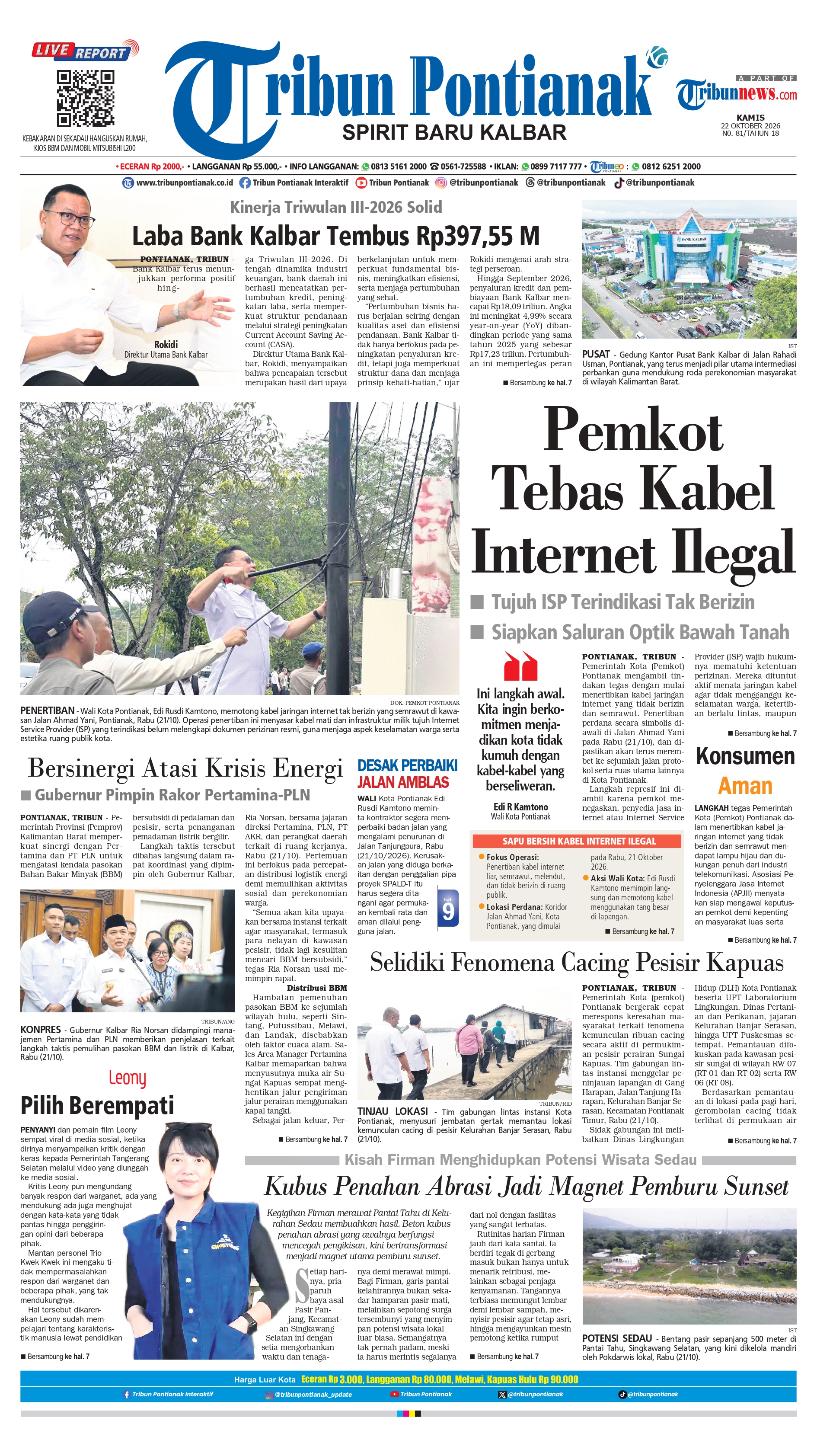 Cover TRIBUNPONTIANAK