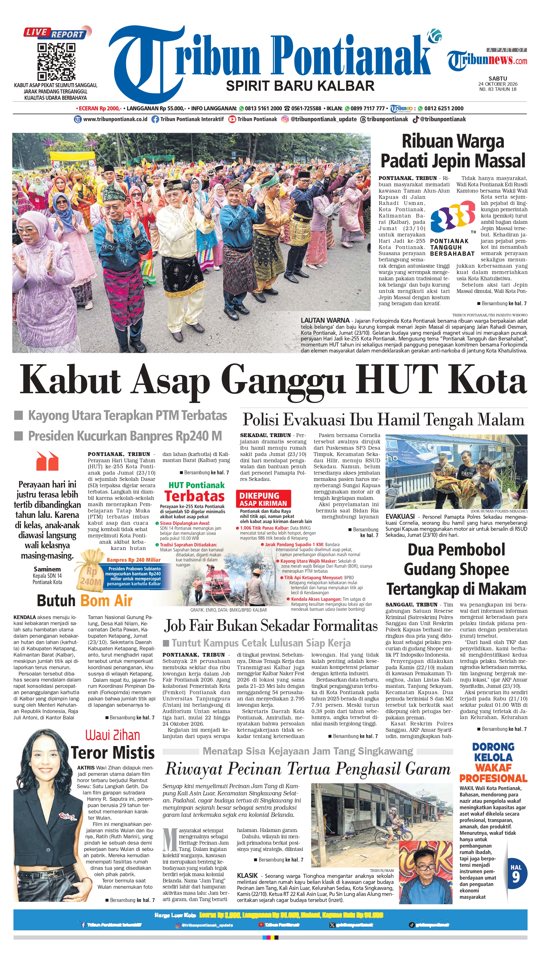Cover TRIBUNPONTIANAK