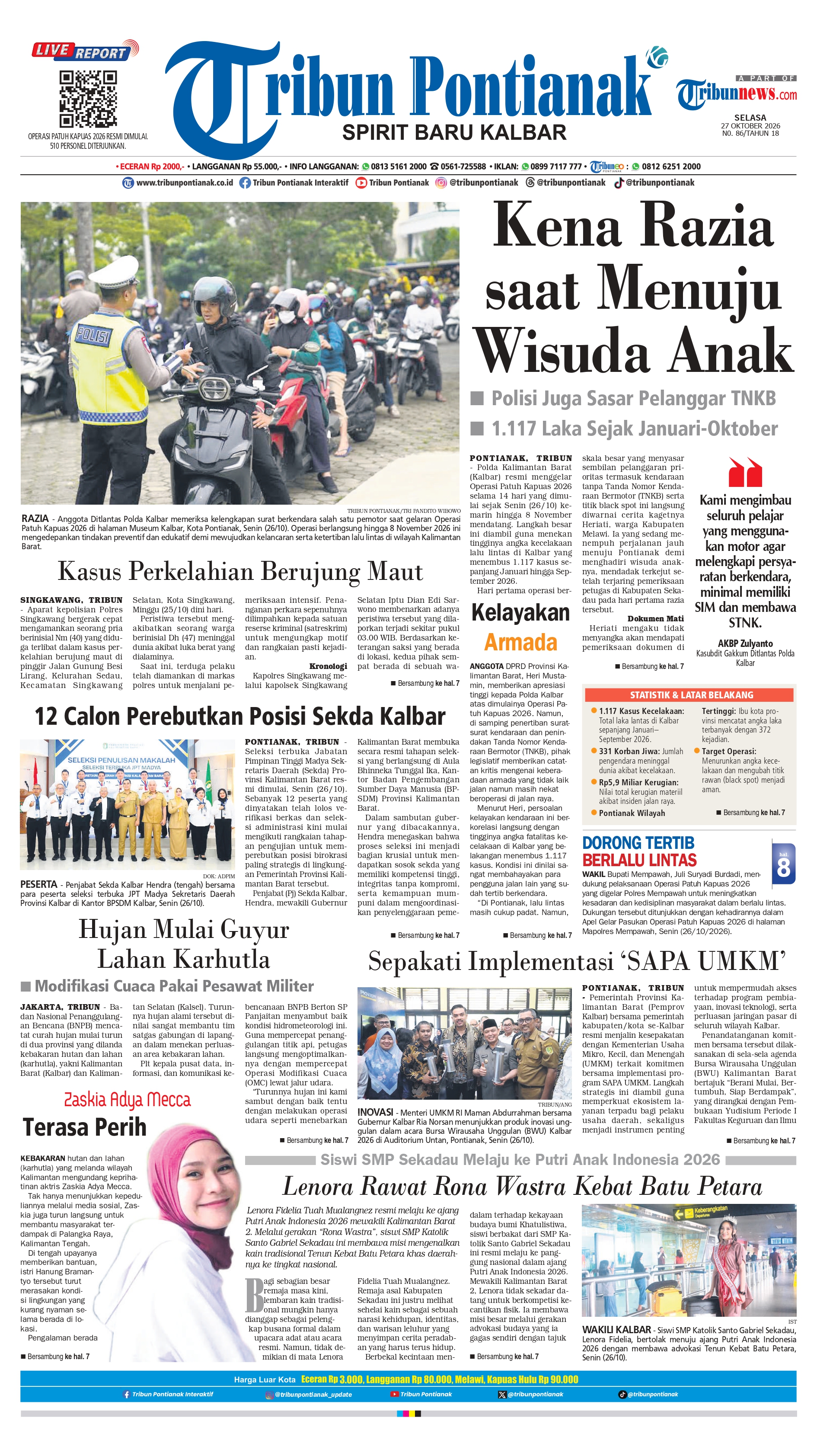 Cover TRIBUNPONTIANAK
