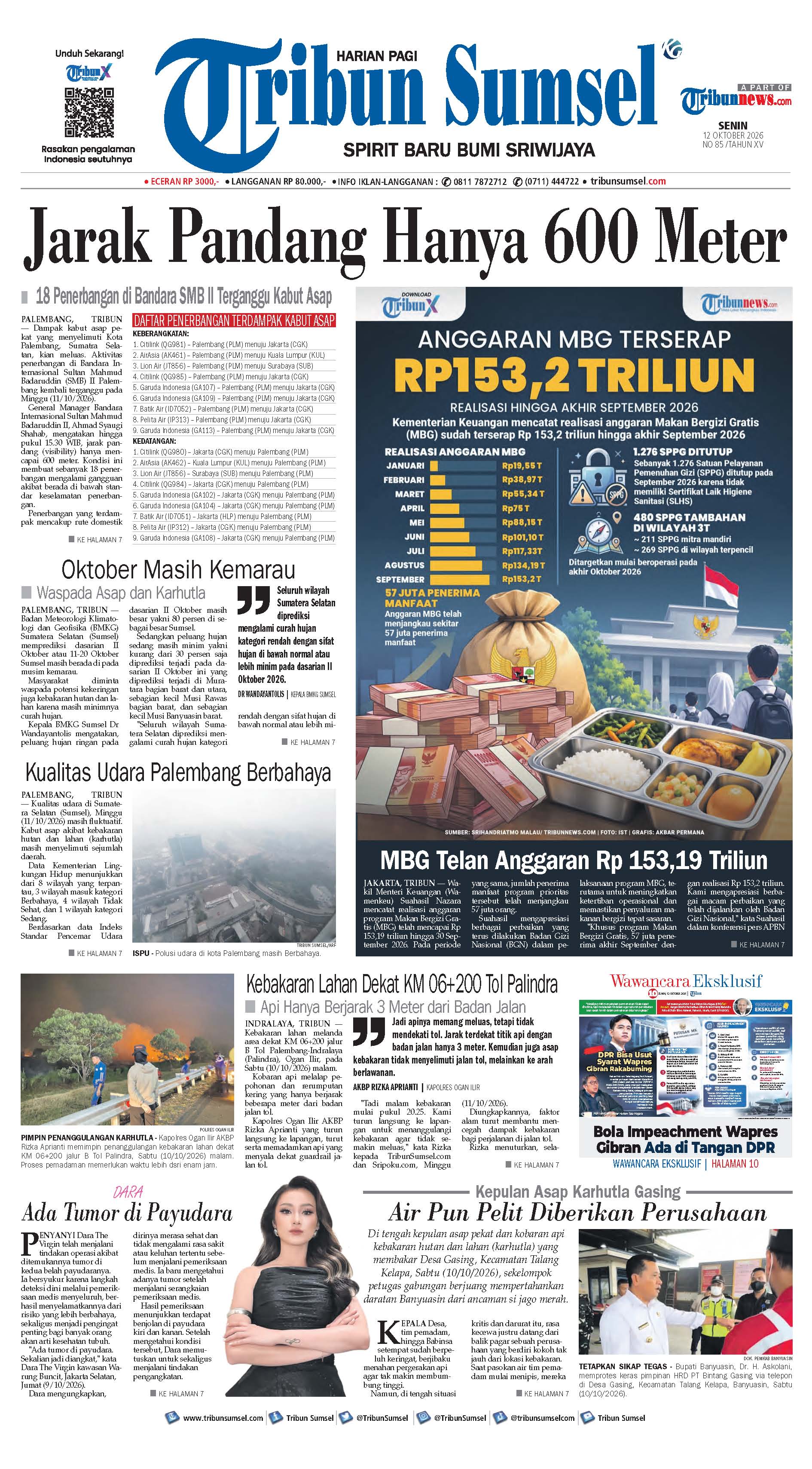 Sampul Tribun Sumsel